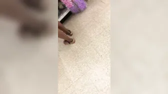 African Turned on by my Huge Ebony Dick Upskirt inside Florida Store