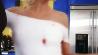 Latin GF anal fucking her skinny blonde mistress