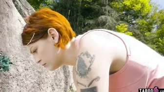 Female scientist finds enigmatic woman for lesbo sex