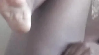 Lusty teens chick having fun with her great ebony vagina
