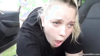 I banged my wifey into the vehicle during the trip
