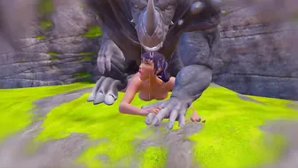 Anal Sex for Furry Sex Gied with a Monster