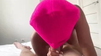 Blowing Cum on Titties