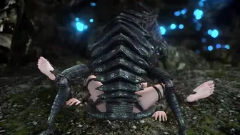 Lustful Lunas Skyrim Monster Compilation two Troll Insectoid Goblins