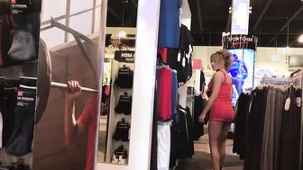 SKIRT HEELS NO LINGERIE TRYING ON SHOES NAKED OUTDOORS