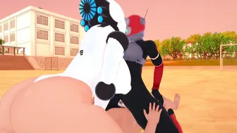 (3D Cartoon)(BBW) Haydee x Huntress 3Some