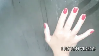 backstage shower with mary redqueen