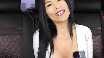 long breasts latina goddess showing off driver in horny fake taxi
