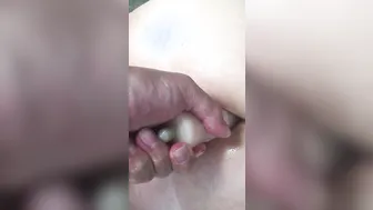 Preparing my Fiance for first Time bbc Anal with Fan. She’s so Dripping and Ready. Part two