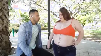 ginormous tits and a juicy belly