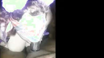 Pet Kitten Blindfolded and Blowing Penis