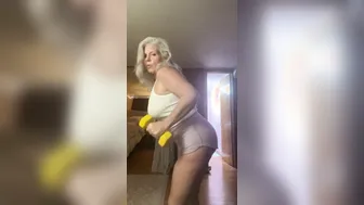 Curvy cougar Rosie: Mini Film - Workout Bae Tape Bicep Post Surgery
