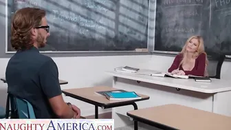Erotic America - Big Tit Teacher Casca Akashova Helps take Care of her School Girls Boner by taking