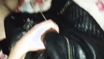 my GFs african leather jacket
