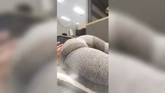 Slo Mo Fun Booty Boucing at Work 