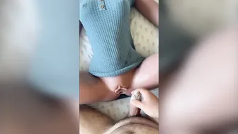 point of view Cumming on my Doll