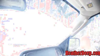 Hurricane Irma Survivor 8 Month Pregnant Thai 19 Yo Deep Throat Throatpie Cum Drink into Vehicle