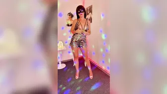 Filthy Lady Dancing Striptease and Fingers Lusty Clitoris for you
