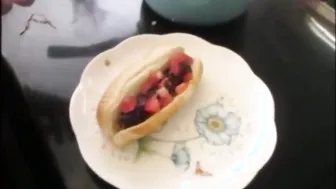 Bombshell Cum Hoe Eating Hotdog Cover Inside Thick Cum