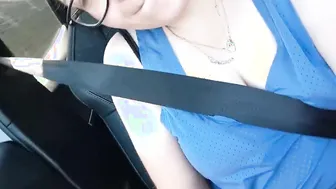 Bae 19 yo tries out new sex dildos while driving on