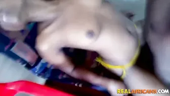 Black Single chick Getting Screwed on a Chair