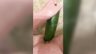 CUCUMBER DEEP INSIDE MY VAGINA