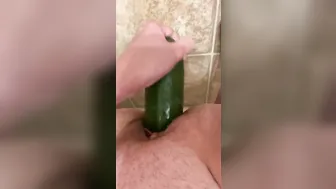 CUCUMBER DEEP INSIDE MY VAGINA