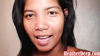 Small Thai 19 Yo Heather Deep Milf Lactating Milk from Titties on Dick Deepthroating and Swallows