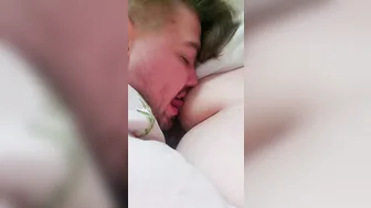 Submissive Bf Sucking Off on my Nipple - Adult Nursing