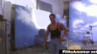 Gang Bang with Trans into amateur sex party