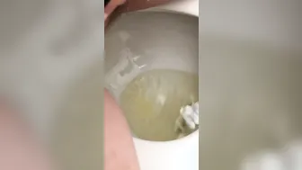 Pee for nearly two Minutes. Slow Relief Feels so Incredible Sexy.