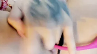 Otaku hot going wild on web cam having fun with her sweet