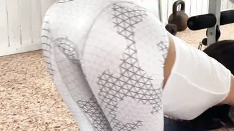 two men tore the trainers leggings and plowed her inside