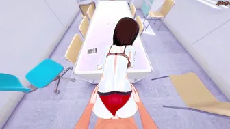 Samsung Sam getting a pov facial before gets nailed on a table.