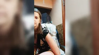 Chair 2 Dildo ( Gigantic Sex Toy and Smoll ) Snatch Naked Orgazm Performance