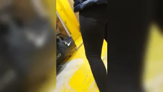 Step Cougar Risky Hand Job into Supermarket with Step Son