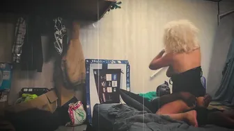 goddess Hispanic Riding my big black cock Rough