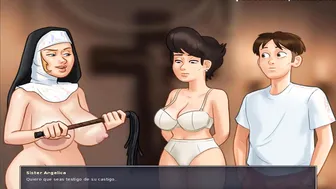 Summertime Saga all Sex Scenes Sister Angelica Part one (Slave Español)