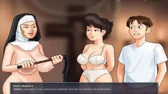 Summertime Saga all Sex Scenes Sister Angelica Part one (Slave Español)