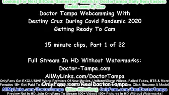 $CLOV Part 1/22 Destiny Cruz Showers before Sucking Off Doctor Tampa  Masturbating @ Quarantine Exam