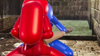 Among us vs Fortnite (Blue and Red Screwed Penny) (futa Japanese)