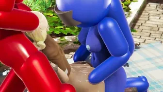 Among us vs Fortnite (Blue and Red Screwed Penny) (futa Japanese)