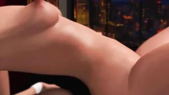 3d cuckold Turned On young blonde fuck rough by a huge african dick