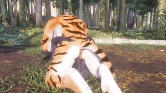 Wild Life / Werewolf and Tiger bimbos into the Woods