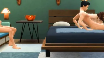 Sims four - Entertained the older Man with a little Performance