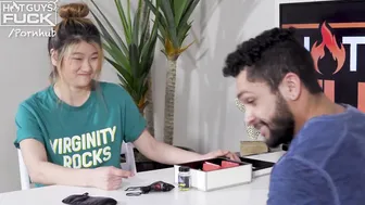 Kim is all Smiles with Stephens Long Cock all up into Her
