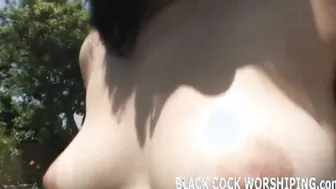 Just see me take 2 huge ebony dicks at the
