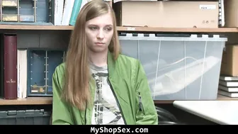 Crying porn video – Blonde Shoplifter Blackmailed and Plowed By Mall Guard