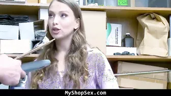 Adorable Young Thief Caught Stealing Dildos From The Store