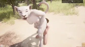 Wild Life / Mating with White Lioness Furrie Women